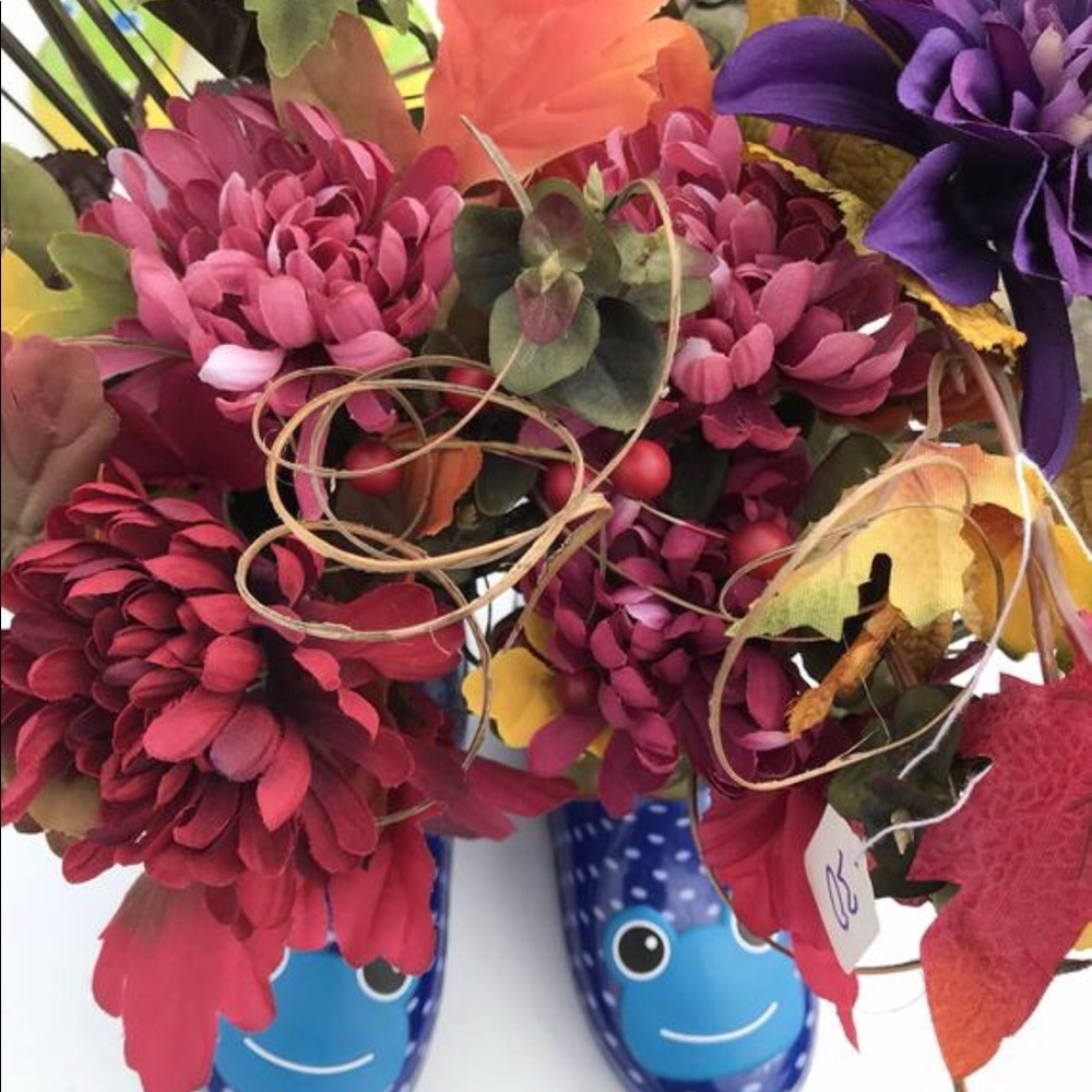 Blue Frog 🐸 Boot Wreath